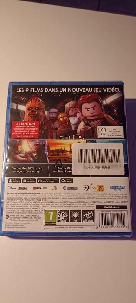 Lego Star Wars La Saga Skywalker (sous blister)